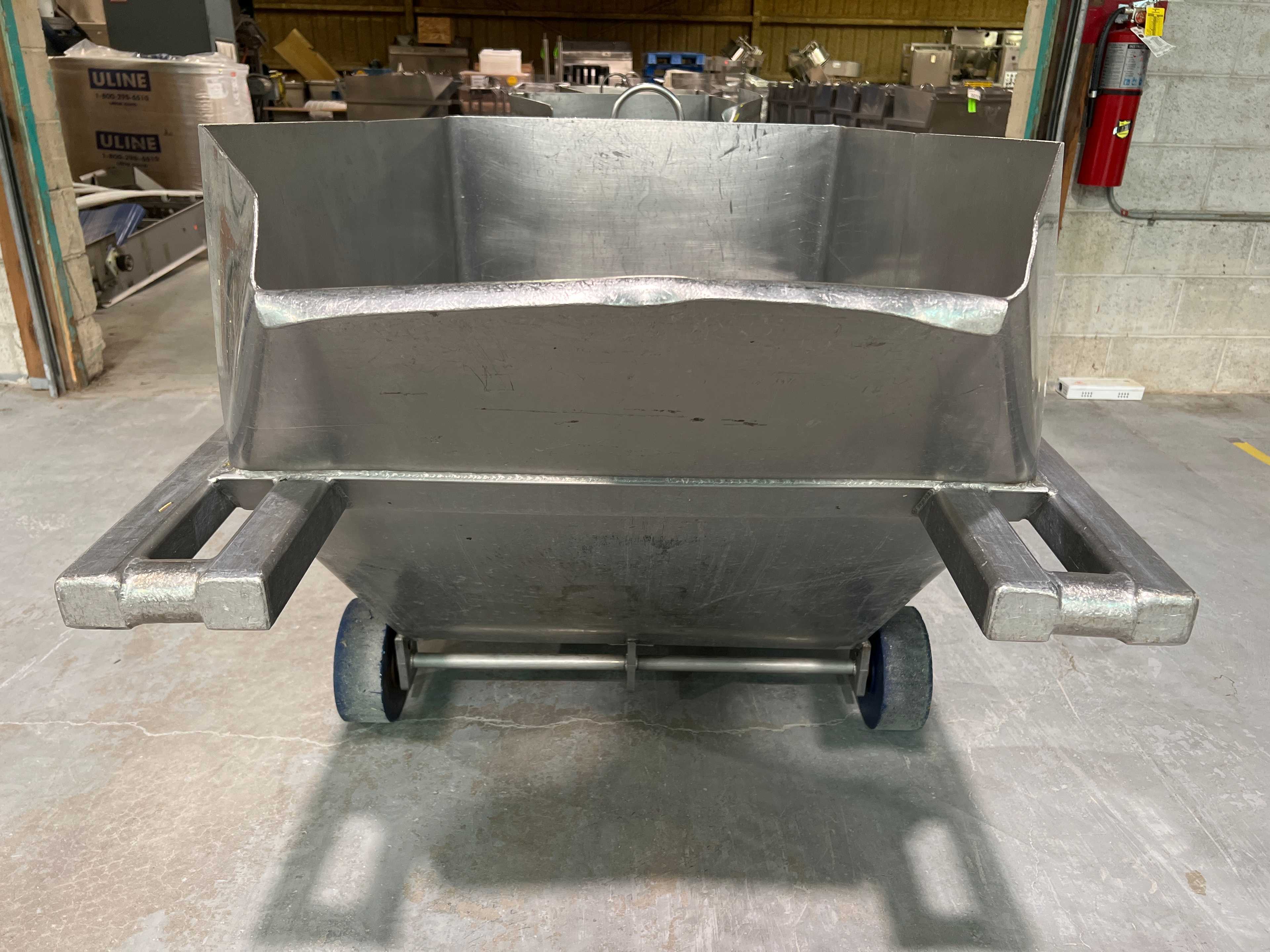 Stainless Steel Dump Cart Hopper - ROLLING CARTS