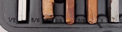 UNKNOWN BRAND 10 PAIR PARALLEL SET, 1/8″ THICKNESS, 1/2″ MIN TO 1-5/8″ MAX HEIGHT, 6IN LONG - MACHINE TOOLING