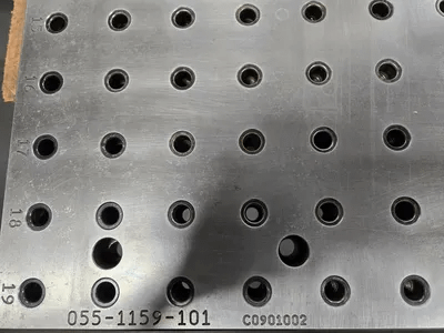 CHICK WORKHOLDING FOUNDATION PLATE, 37.25IN L X 16IN W X 1.4IN H, 203LBS, 12MM BOLT HOLES - MACHINE TOOLING