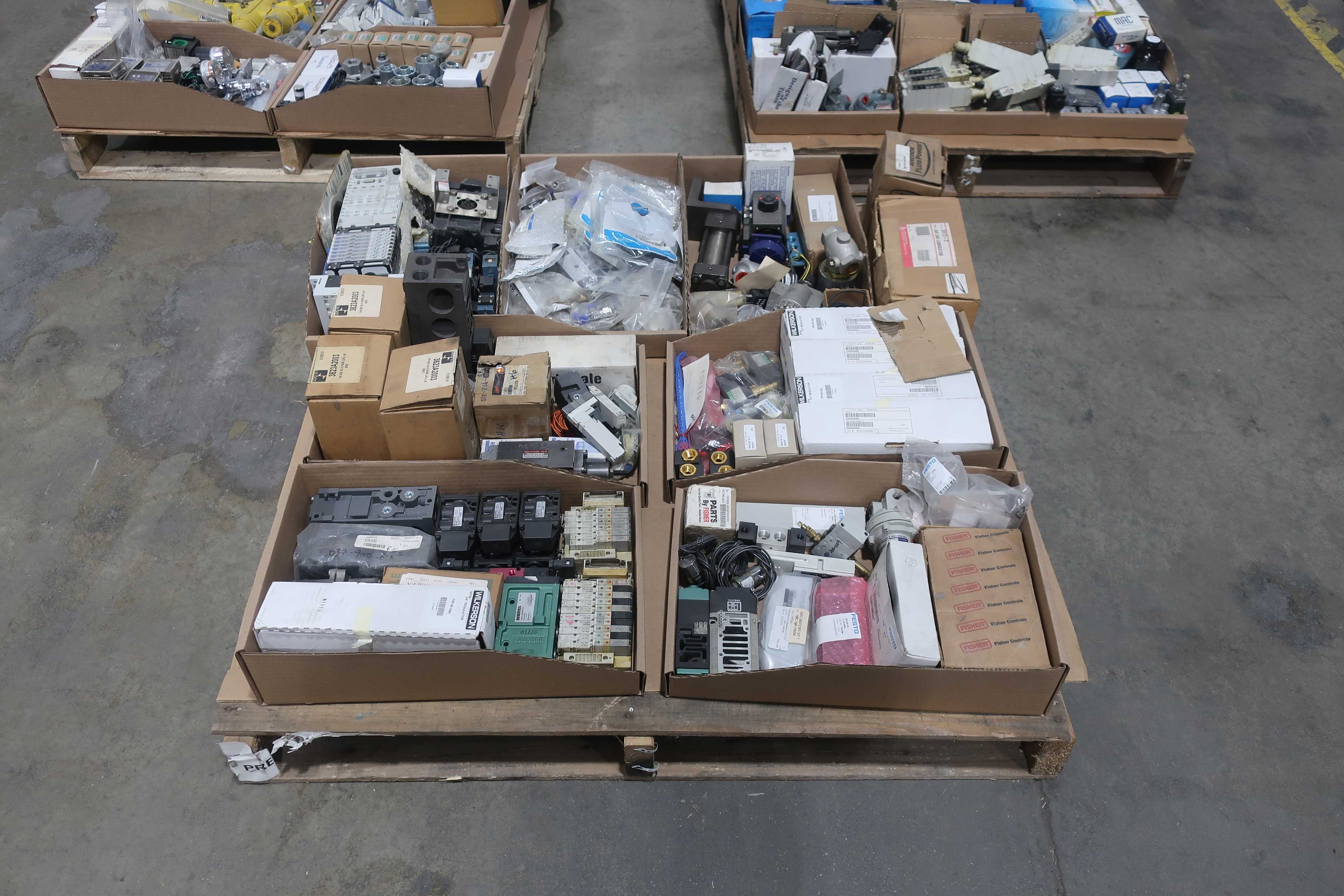 SKU 1742297 - 3 PALLETS OF ASSORTED VALVES AND REPLACEMENT PARTS - VALVE PARTS & ACCESSORIES