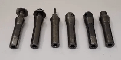 UNBRANDED R8 TOOL HOLDERS, SET OF 6, INCLUDING 1/4IN, 3/8IN, 1/2IN, AND 3/4IN SIZES. - MACHINE TOOLING