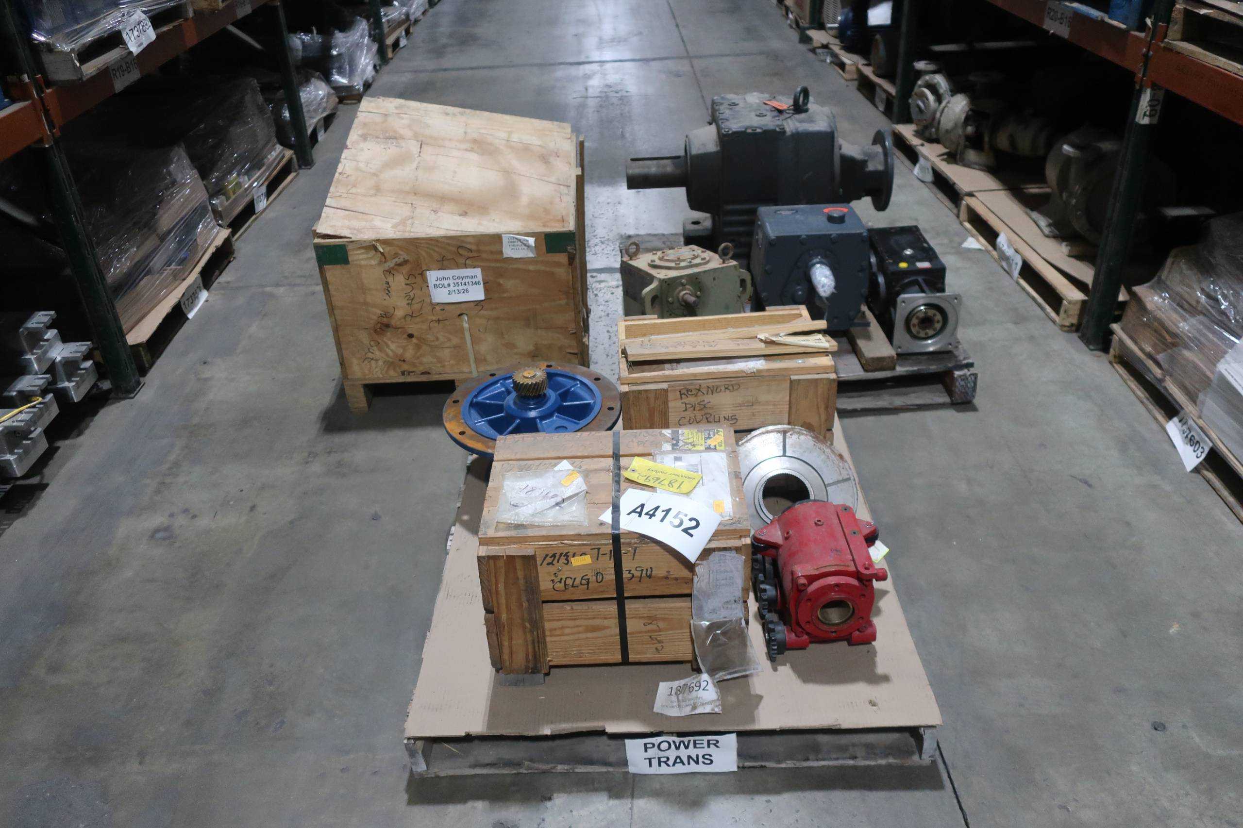 3 PALLETS OF ASSORTED POWER TRANSMISSIONS - POWER TRANSMISSION