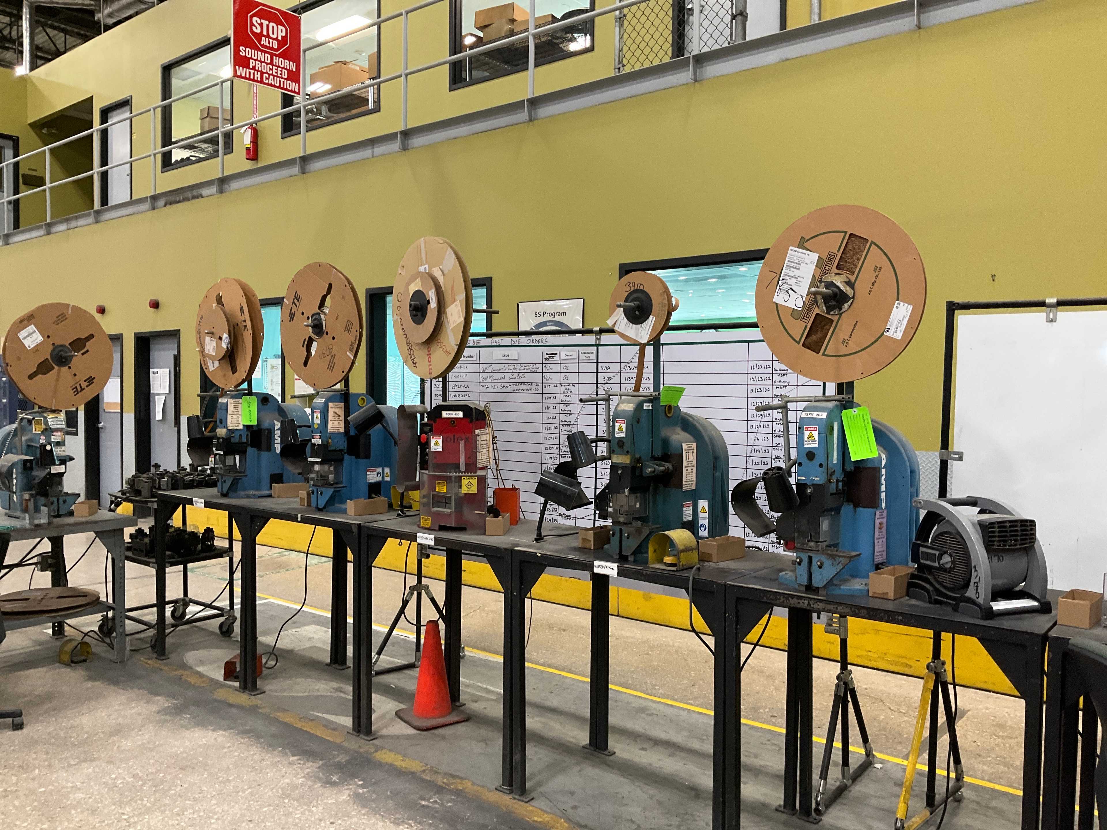 BULK QTY OF CRIMPING MACHINES - WIRE MANUFACTURING EQUIPMENT