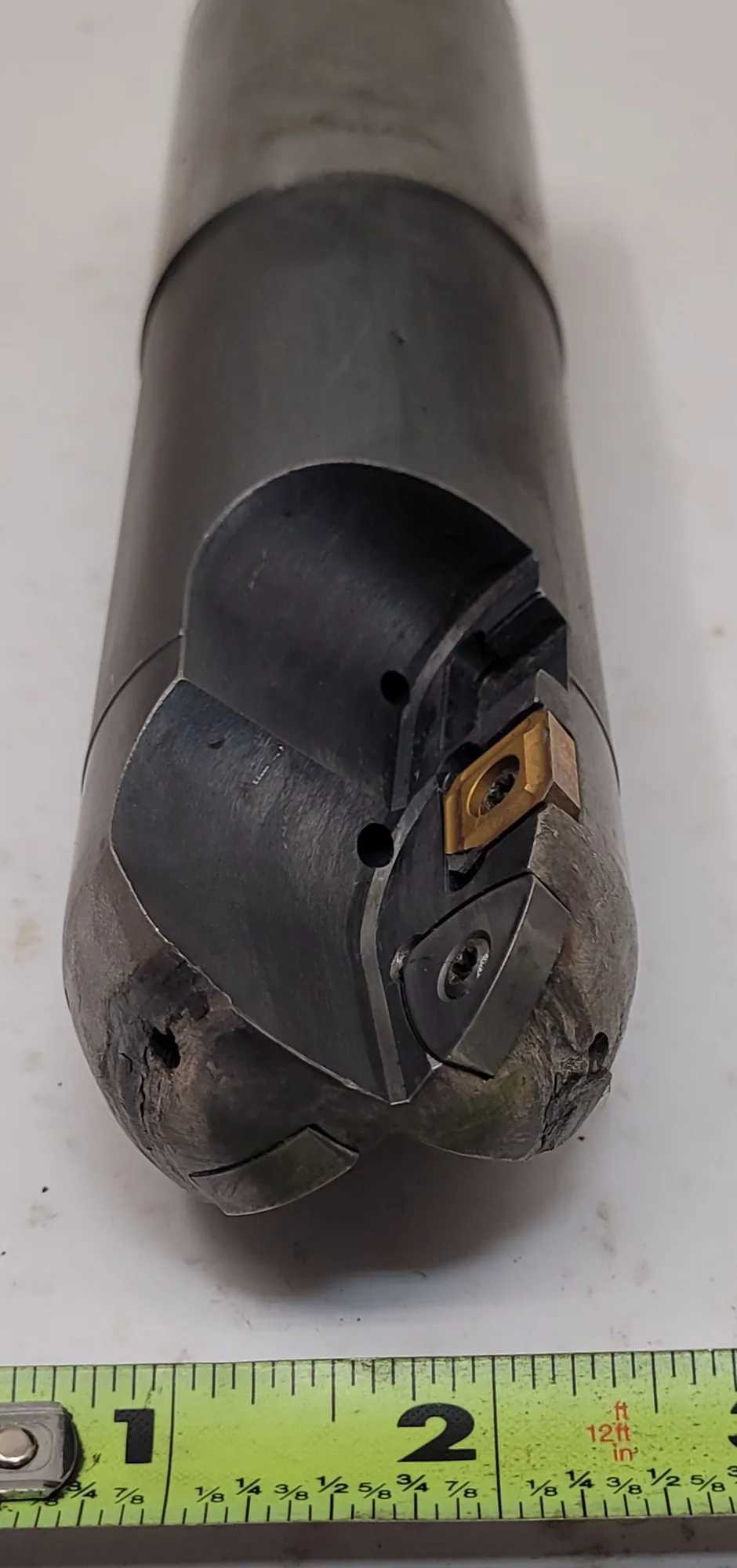 KENNAMETAL HERTEL R25.4 4.34750R506U INDEXABLE BALL NOSE END MILL OAL: 8-3/4IN D: 2IN - MACHINE TOOLING