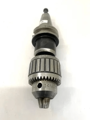 JACOBS 14N BALL BEARING SUPER CHUCK WITH NIKKEN BT40 HOLDER, 1/2" CAPACITY - MACHINE TOOLING