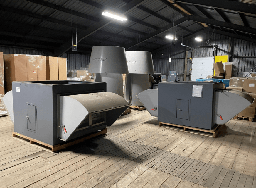 QTY: 2 STROBIC AIR TS3L300D12 30,000 CFM 30HP EXHAUST FANS - EXHAUST FAN