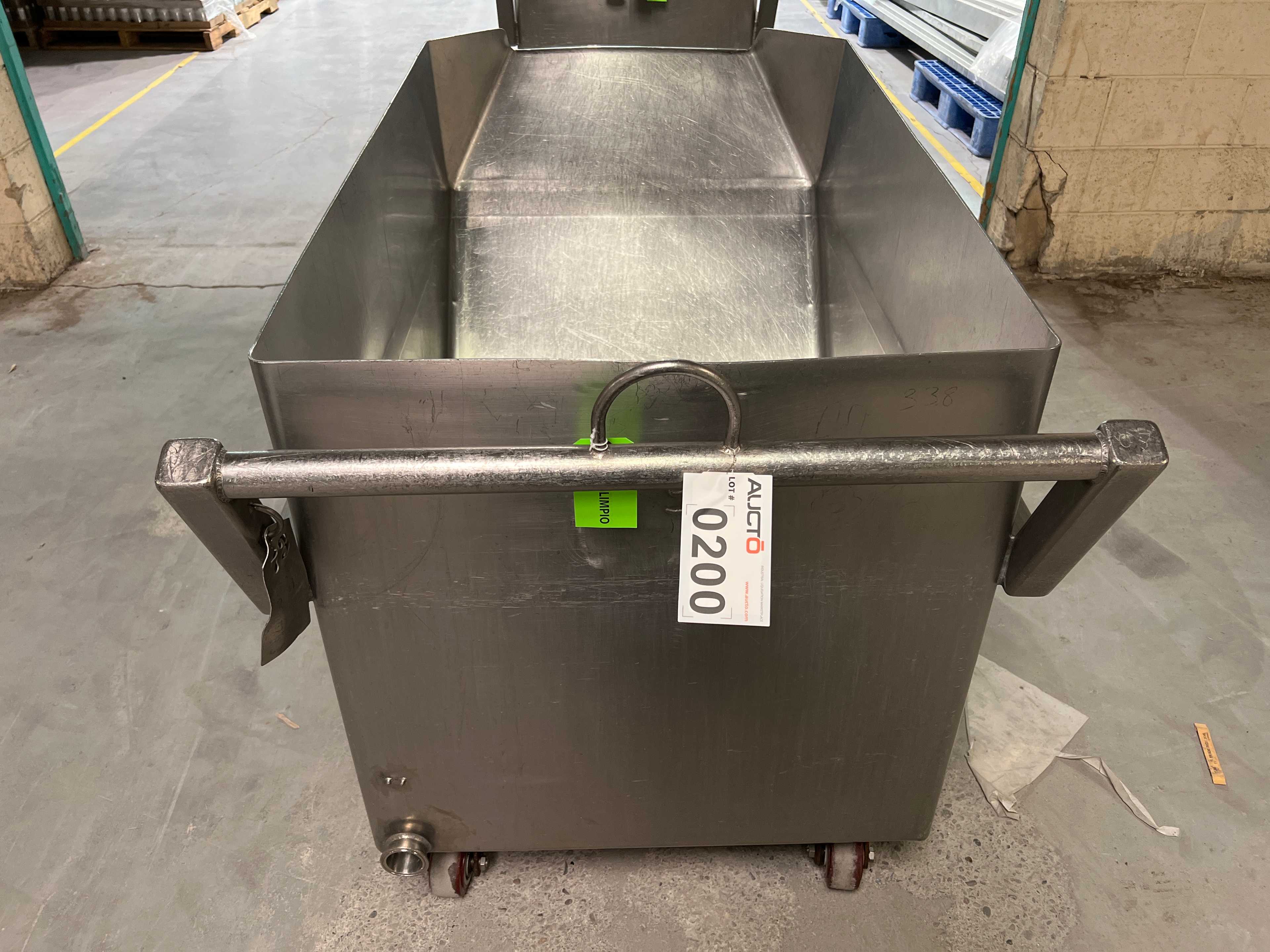 Stainless Steel Dump Cart Hopper - ROLLING CARTS
