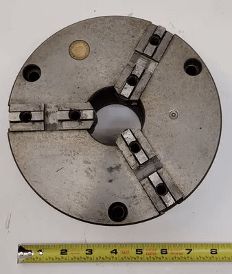 BISON 8" 3 JAW UNIVERSAL SCROLL CHUCK, MAX RPM: 2500 - MACHINE TOOLING