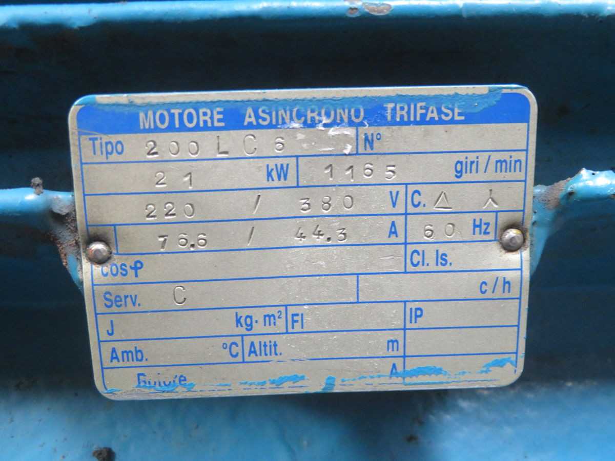 200LC6 ASYNCHRONOUS MOTOR, 200 MM SHAFT HGT, 6 POLES, 1000/1200 RPM SYNC SPD, 30 KW NOM PWR - ELECTRIC MOTORS