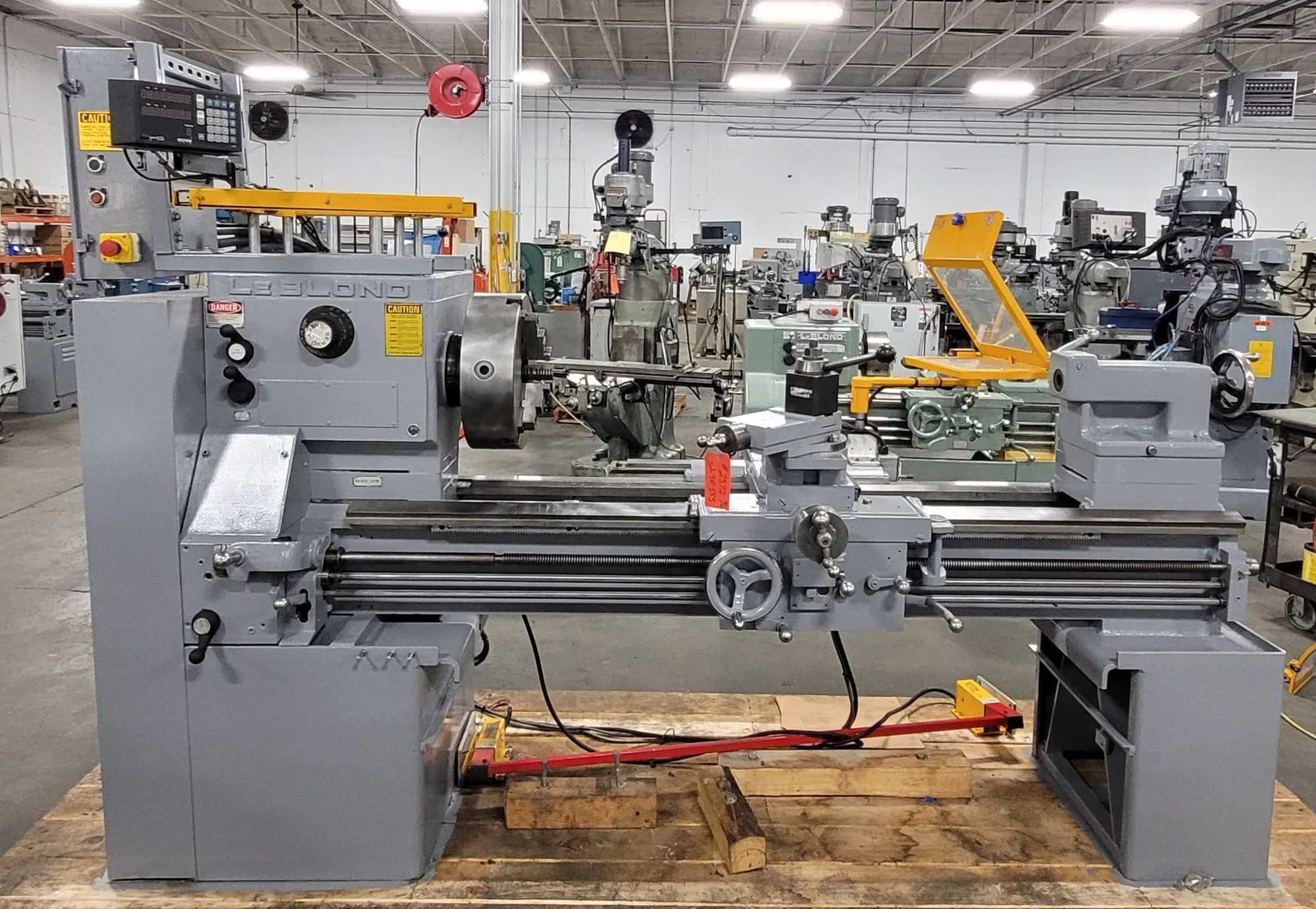 25" X 54" LEBLOND REGAL SERVO SHIFT LATHE, 10 HP, 1600 RPM, SONY DRO, 15" CHUCK - MANUAL LATHES