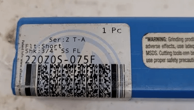ALLIED MACHINE 220Z0S-075F T-A - SERIES Z FLANGED SHANK STRAIGHT FLUTE HOLDER - SHORT DRILL - MACHINE TOOLING