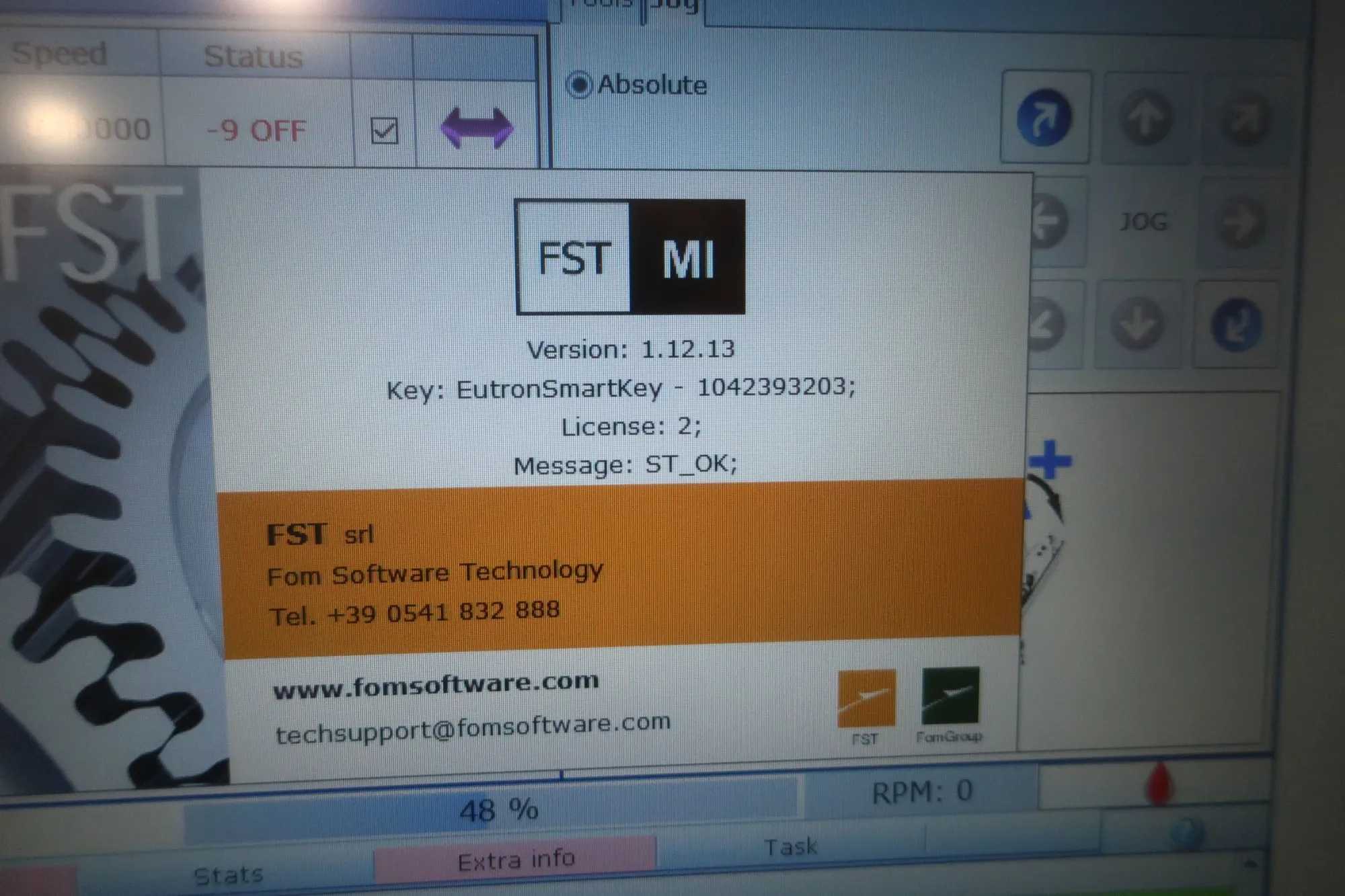 2014 FOM INDUSTRIE MODUS CNC MACHINING CENTER, 4-AXIS, 12000 RPM, ISO-30, 6 POSITION ATC - VERTICAL MACHINING CENTERS