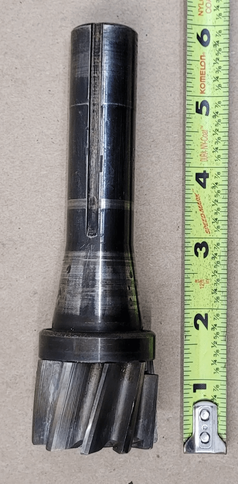BRIDGEPORT R8 END MILL, 1-3/4" CUT DIA, 10-FLUTE, 5-3/4" OAL, 1-1/8" FLUTE LENGTH - MACHINE TOOLING