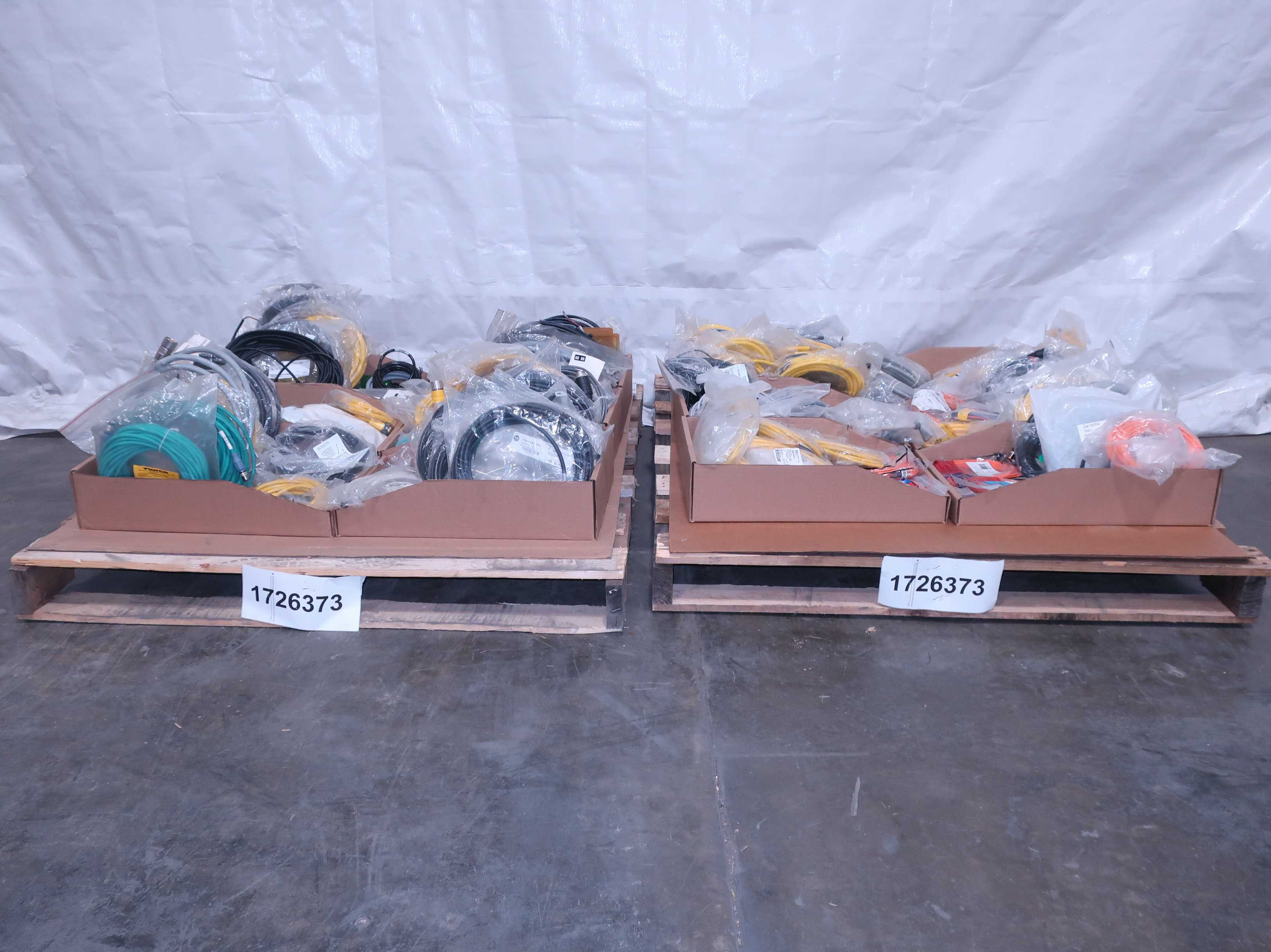 SKU 1726373 - 2 PALLETS OF ASSORTED CORDSET CABLES