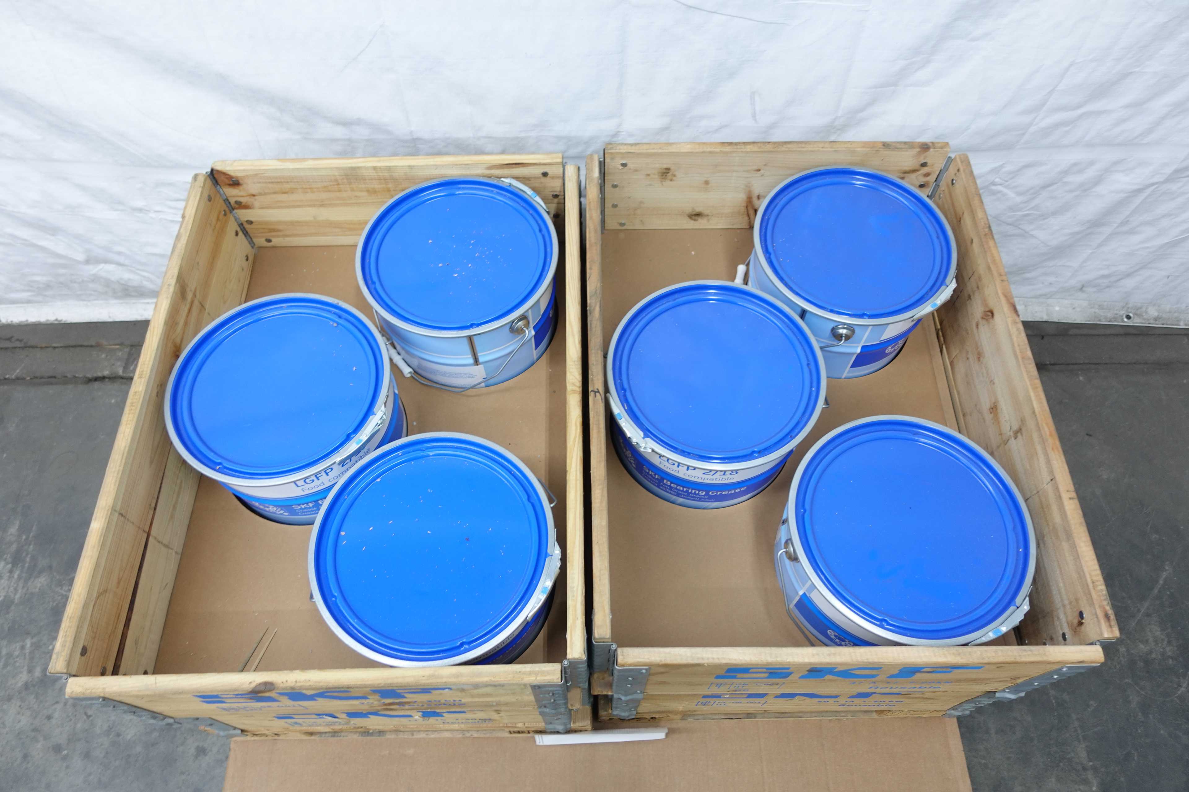 LOT OF 6 SKF LGFP 2/18 FOOD COMPATIBLE BEARING GREASE - MISCELLANEOUS