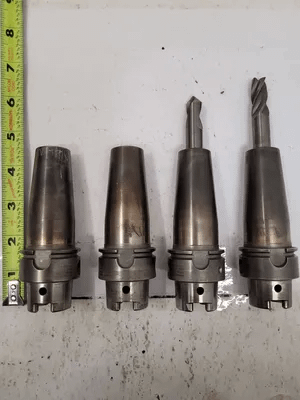 GUHRING GM300 04736 HSK40A / 12MM SHRINK FIT TOOL HOLDER LOT OF 4 - MACHINE TOOLING