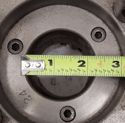 8-1/4" DIAMETER, 3 JAW LATHE CHUCK WITH 2.25" THROUGH HOLE AND D1-6 MOUNT TYPE - MACHINE TOOLING