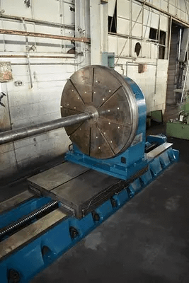 (2) EIMELDINGEN/RUSACH 39.5" VERTICAL ROTARY TABLES W/ TAILSTOCK & MASTER SLIDE - ROTARY TABLES
