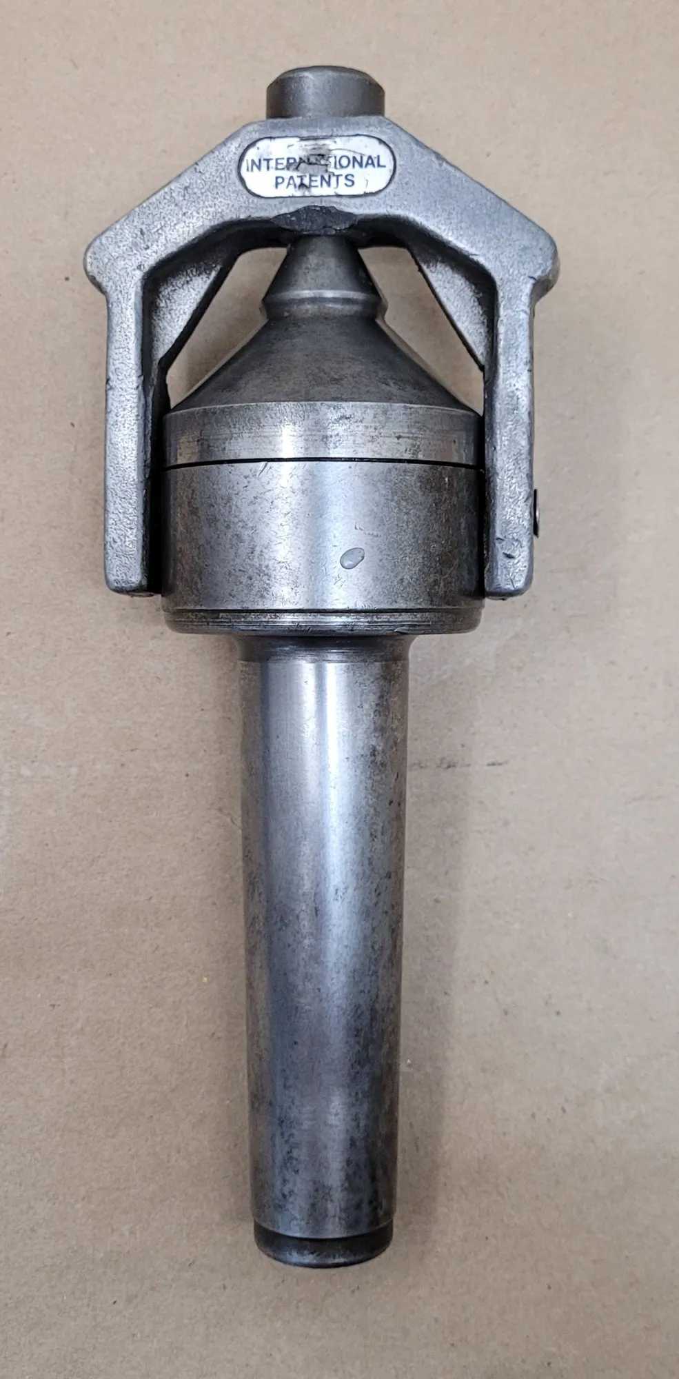 INTERNATIONAL PATENTS 4MT LIVE CENTER, OAL: 8IN, #4 MORSE TAPER - MACHINE TOOLING