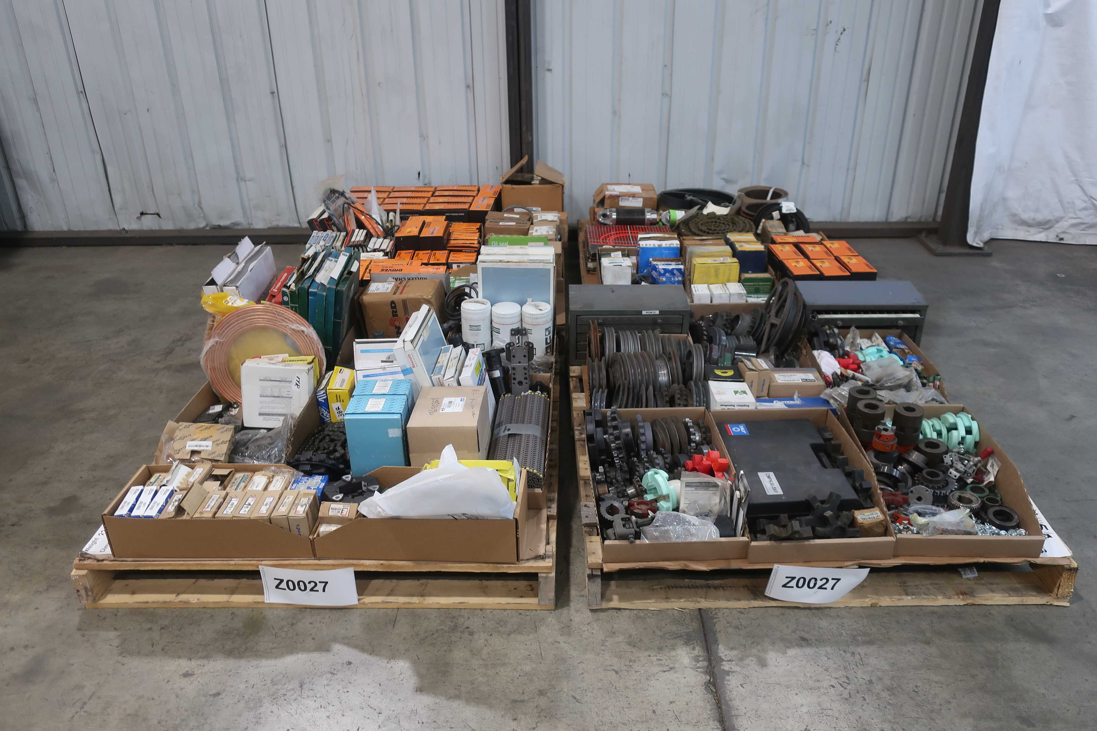 4 PALLETS OF ASSORTED POWER TRANSMISSION REPLACEMENT PARTS - POWER TRANSMISSION