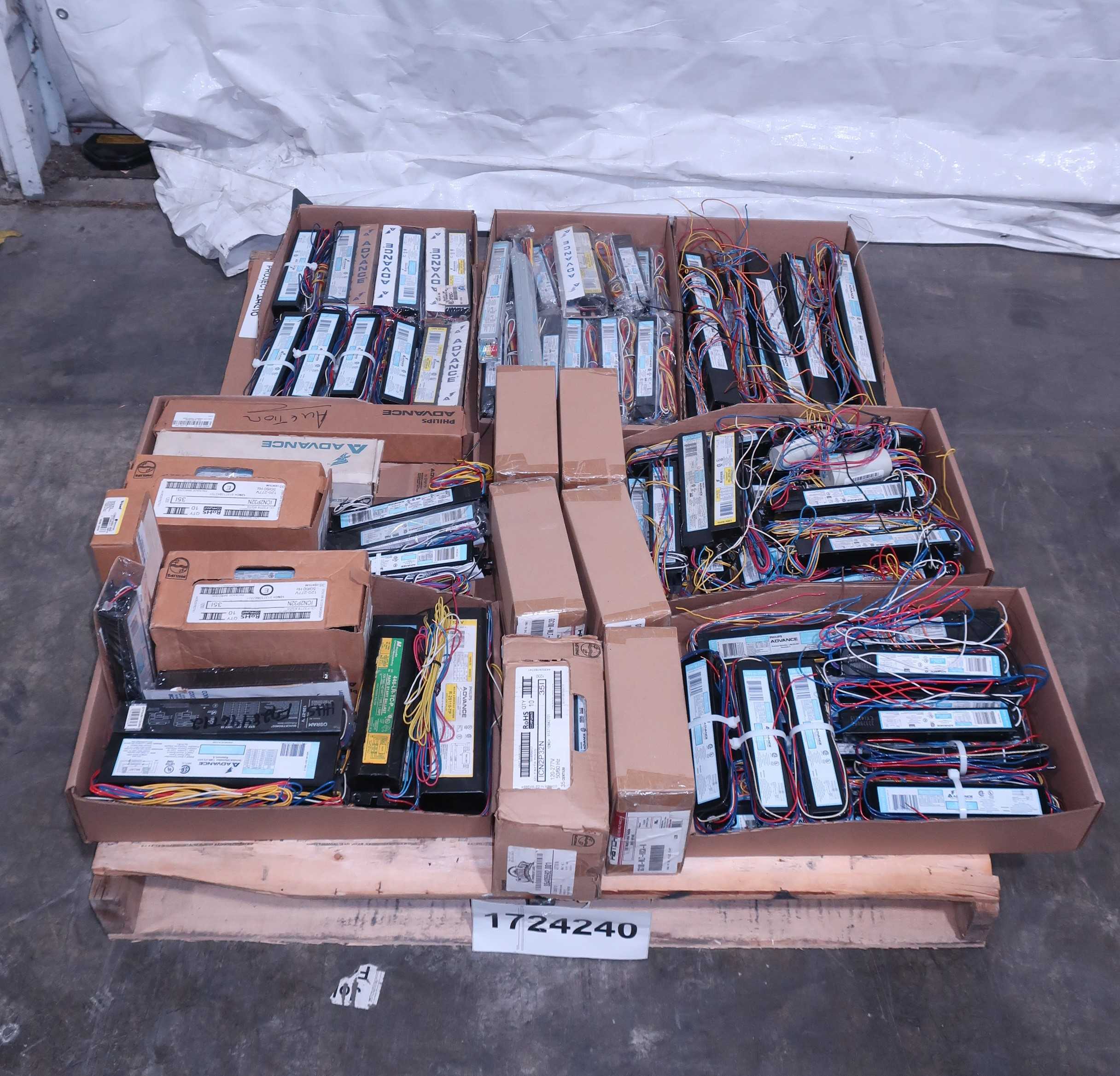 SKU 1724240 - PALLET OF ASSORTED BALLASTS - BALLASTS