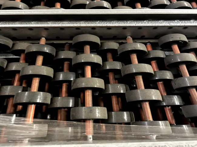 BULK QTY OF ROLLER RACKING W/ BEAMS - undefined