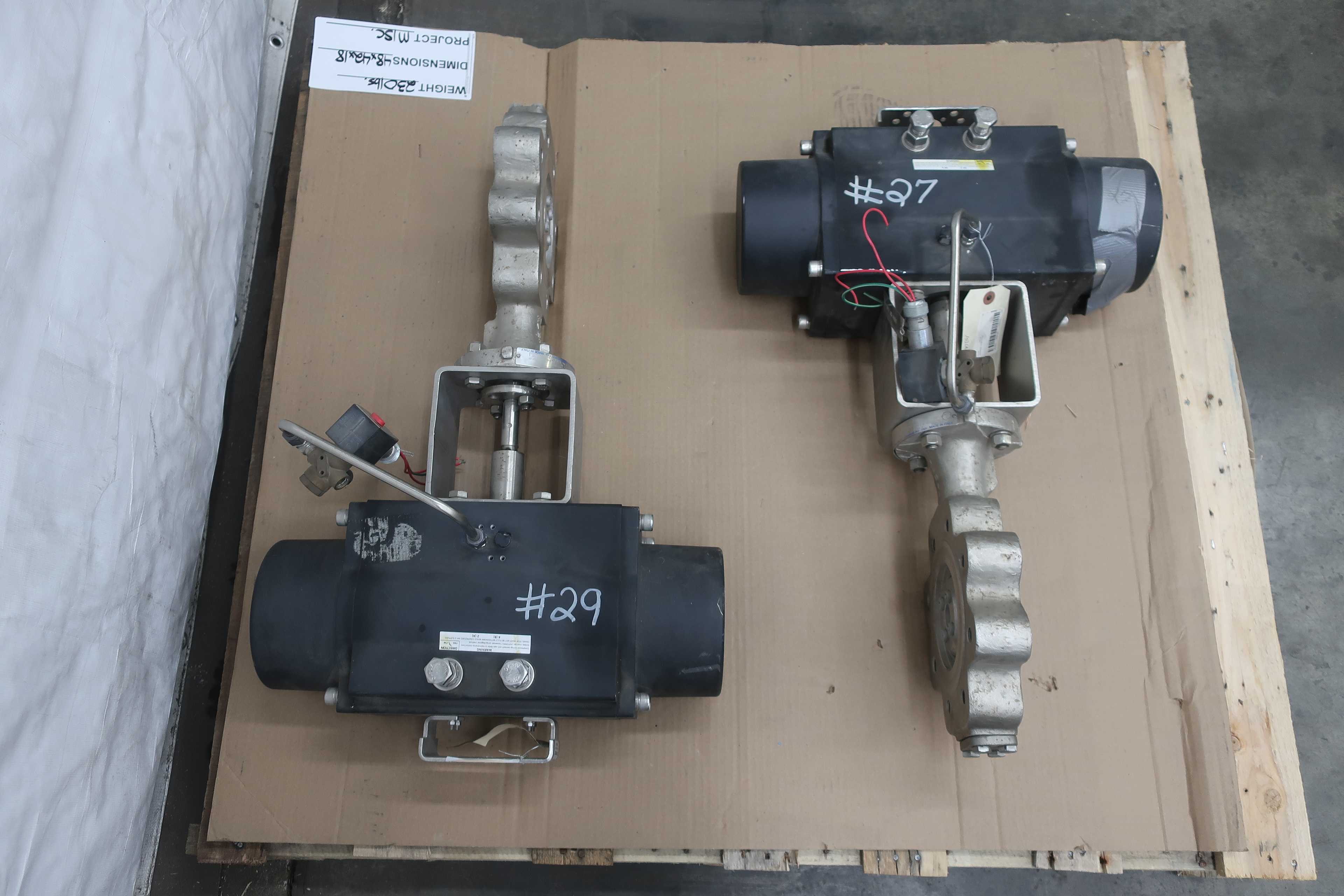 LOT OF 2 VANESSA SERIES 30,000 BUTTERFLY VALVES, 4" - BUTTERFLY VALVE