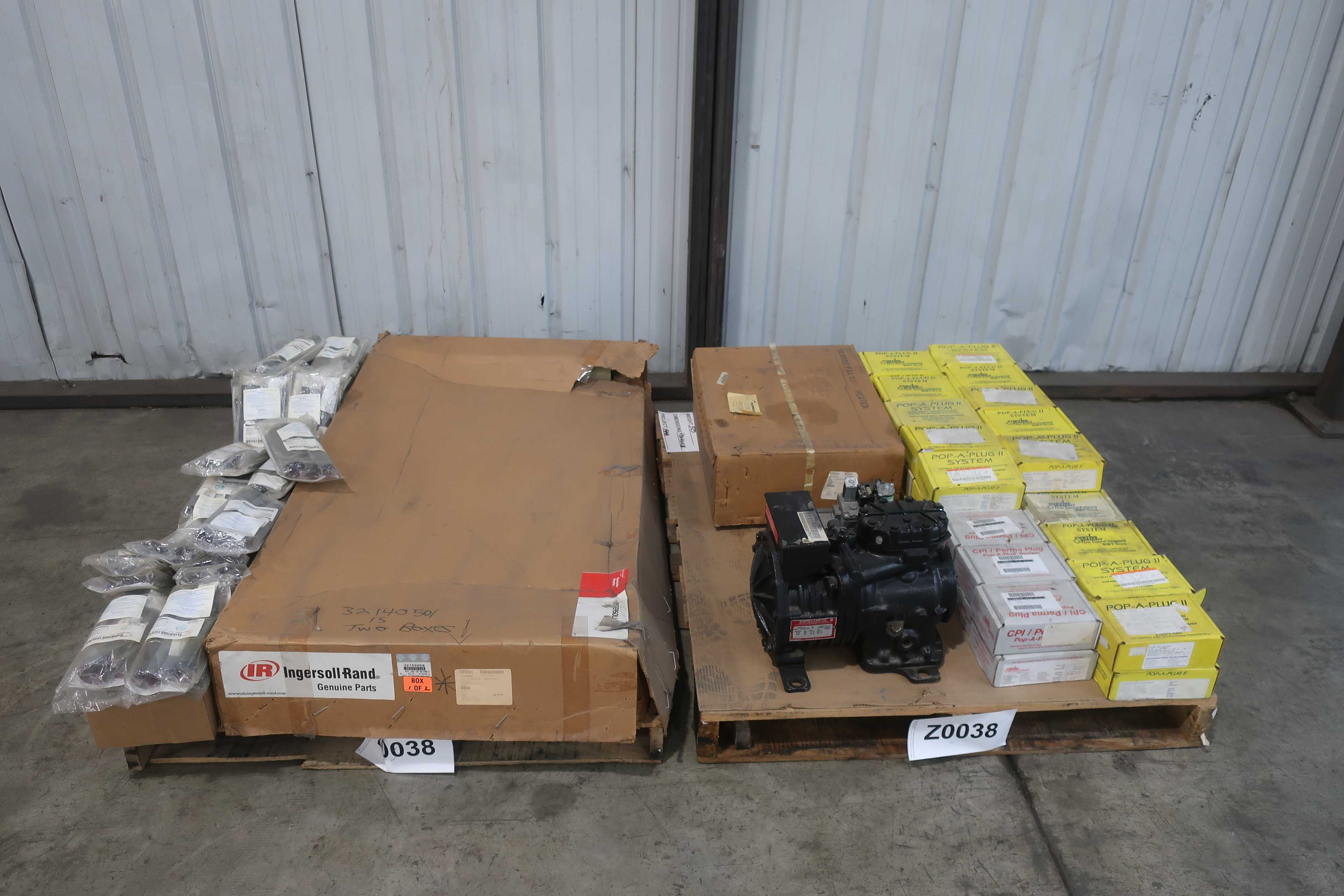 2 PALLETS OF HVAC PARTS AND ACCESSORIES - HVAC EQUIPMENT