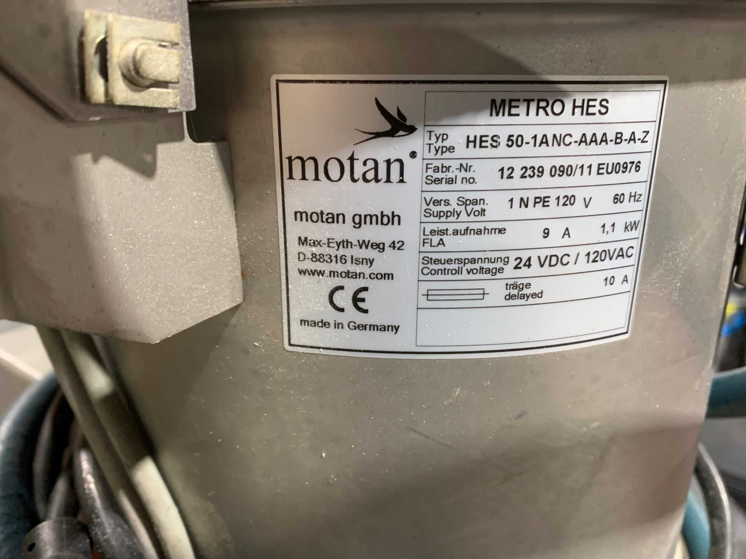 MOTAN METRO HES 50-1ANC-AAA-B-A-Z MATERIAL LOADER - PLASTICS & RUBBER