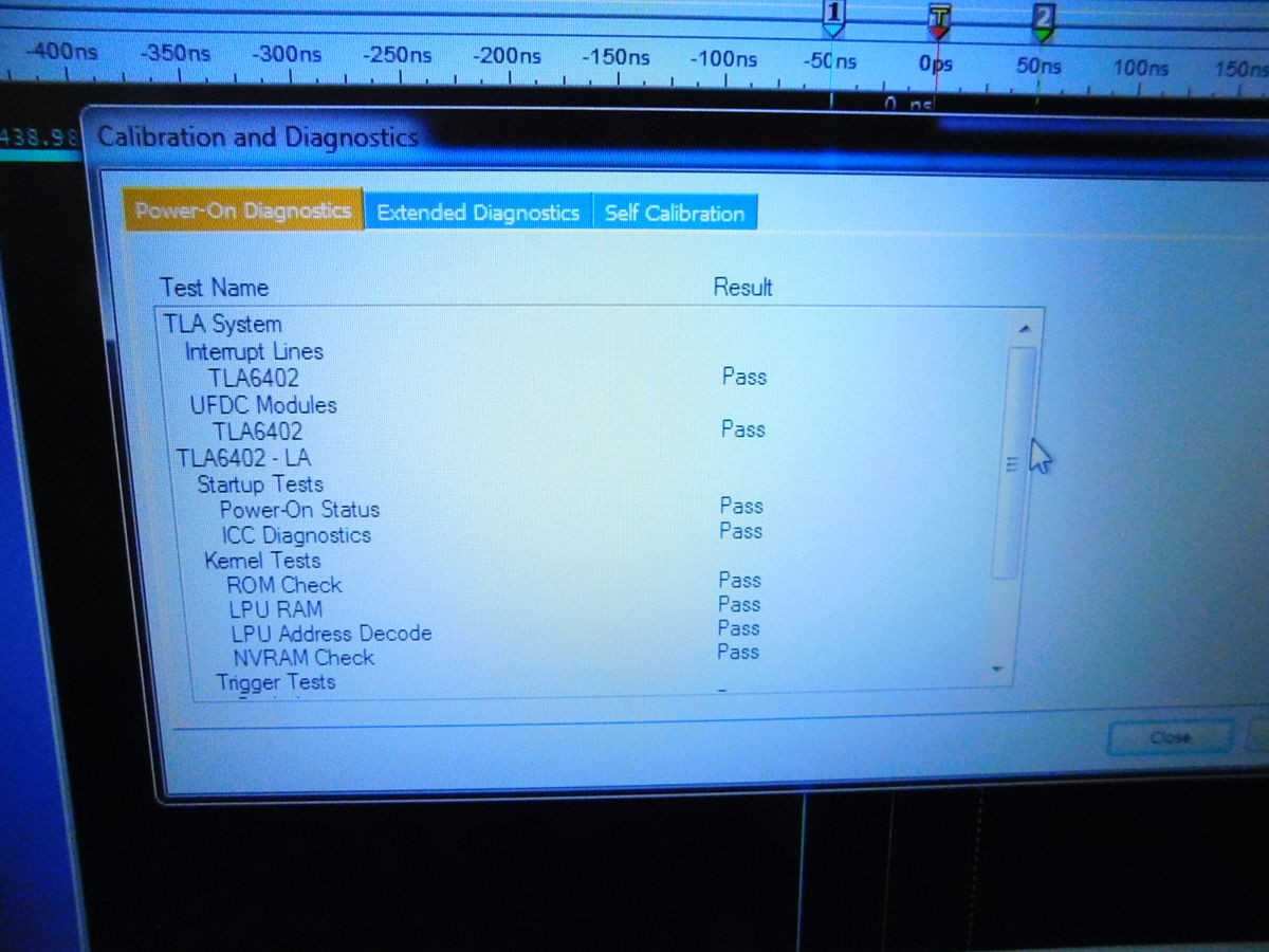 TEKTRONIX TLA6402 LOGIC ANALYZERS, 68 CHANNELS, 500 PS RESOLUTION, 235 MHZ STATE, 128 MB MEMORY - ANALYZER