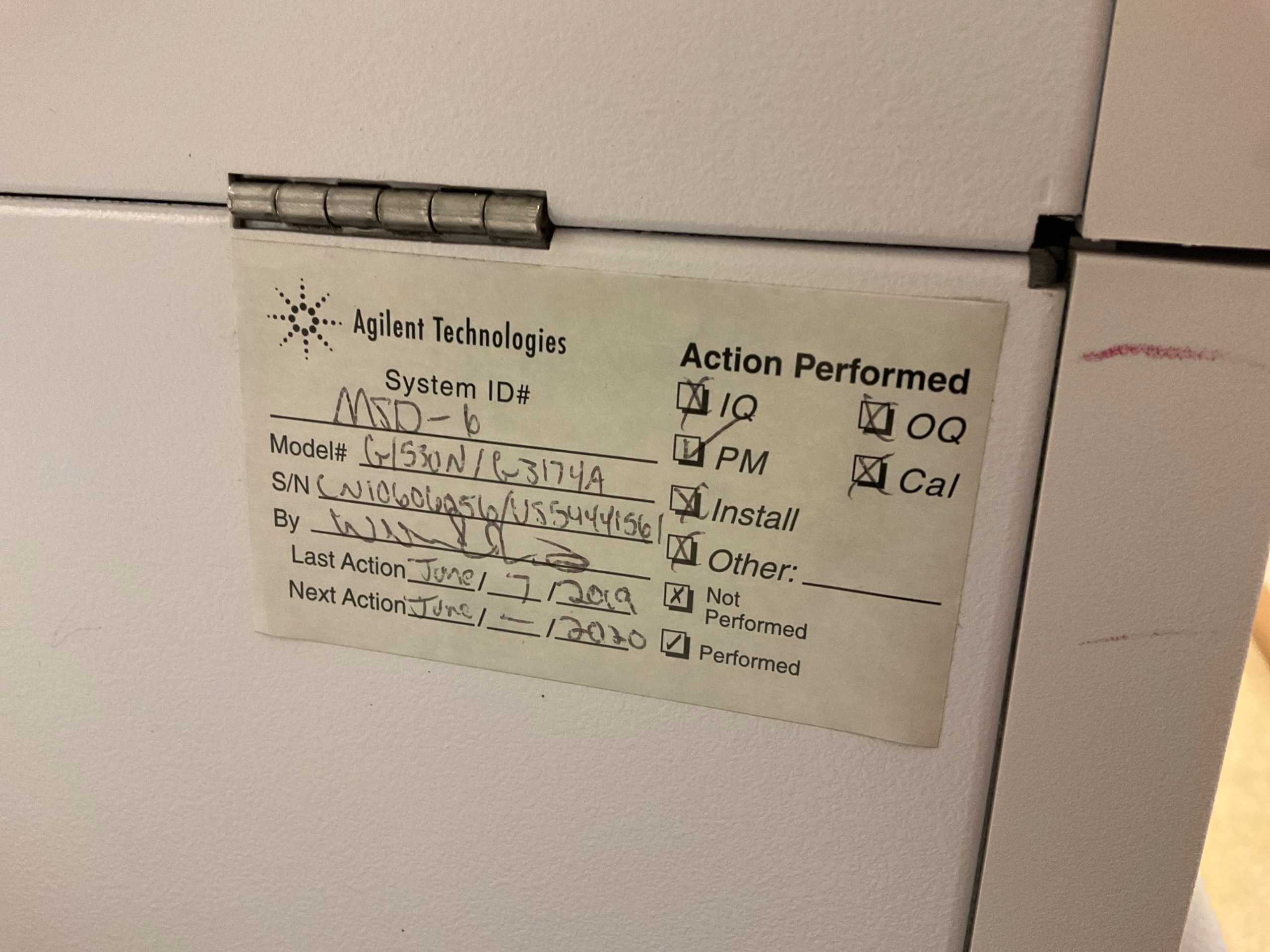 AGILENT TECHNOLOGIES MASS SELECTIVE DETECTOR SYSTEM - LAB AND SCIENTIFIC EQUIPMENT