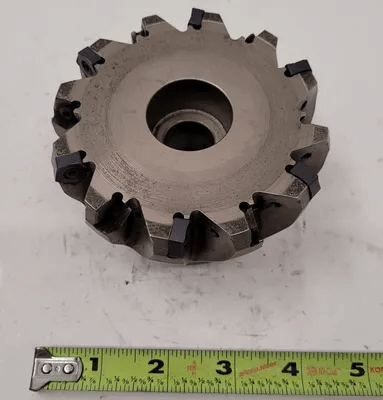 INGERSOLL DM5G-40R01 INDEXABLE FACE MILL, 4.000" CUTTING DIA., 12 INSERTS, 1.5000" BORE - MACHINE TOOLING