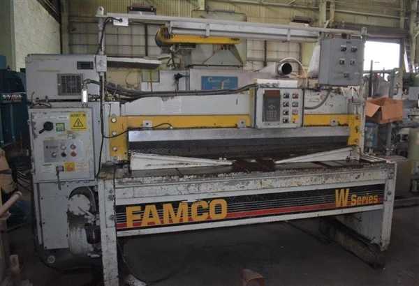 1996 FAMCO E13754-272 MECHANICAL SQUARING SHEAR, 6' X 1/4" CAPACITY, 10 HP, 65 SPM - SWING BEAM SHEARS