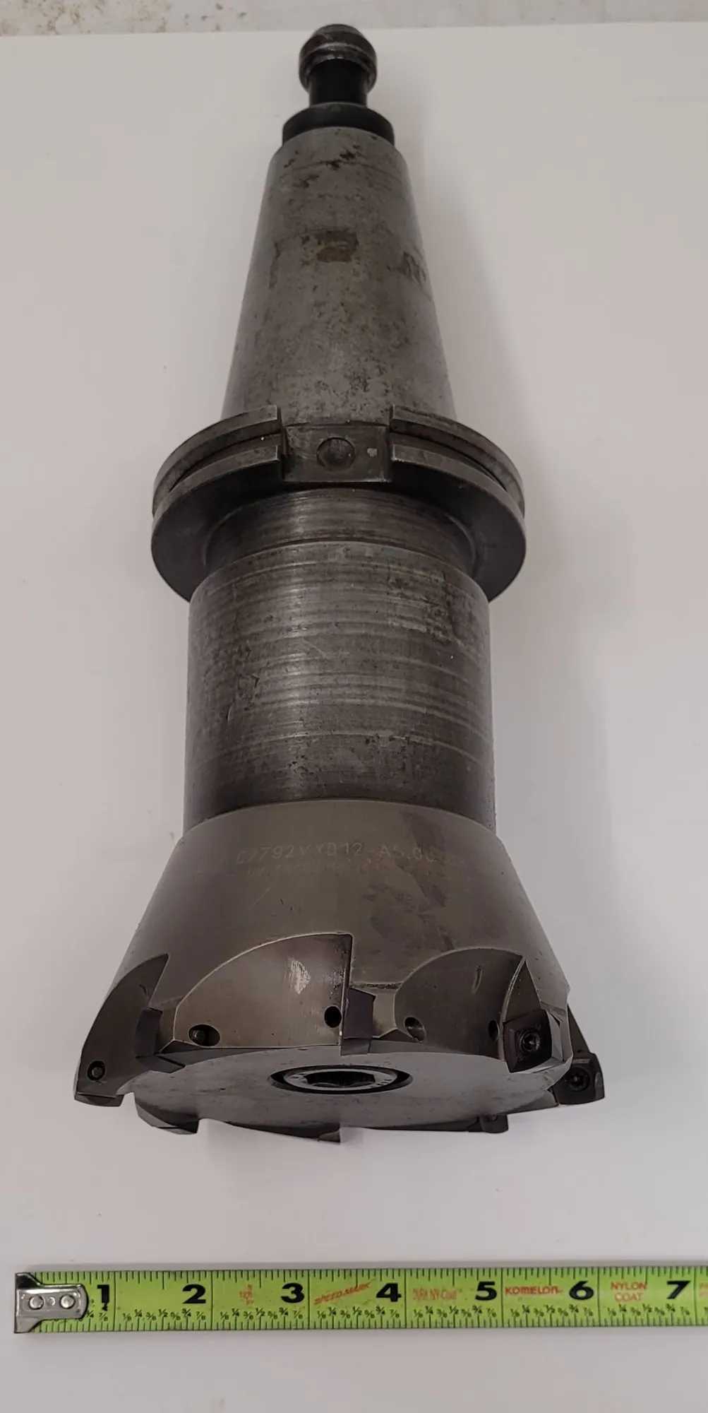 STELLRAM C7792VXD12-A5.00Z8R INDEXABLE COPY FACE MILL W/ CAT 50, 5" CUTTER DIAMETER - MACHINE TOOLING