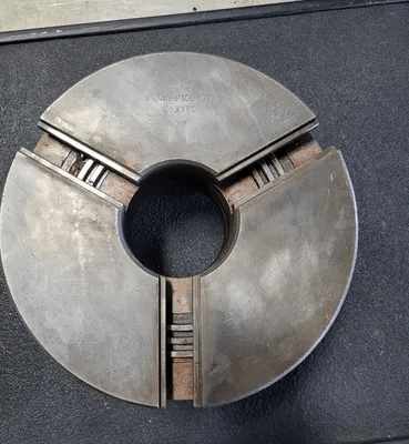 BISON 10" 3 JAW LATHE CHUCK W/ D1-6 MOUNT - MACHINE TOOLING