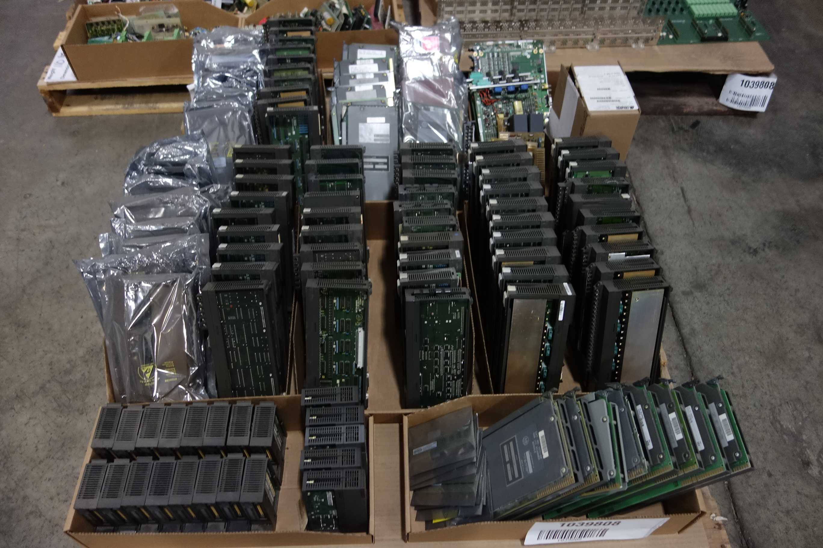 3 PALLETS OF ASSORTED PCB CIRCUIT BOARDS AND MODULES - AUTOMATION & CONTROLS