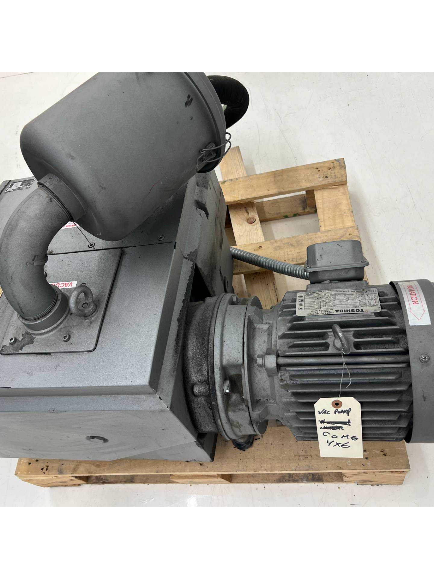 2006 BECKER U 4.165 SA/K VACUUM PUMP - PUMP & MOTOR ASSEMBLY