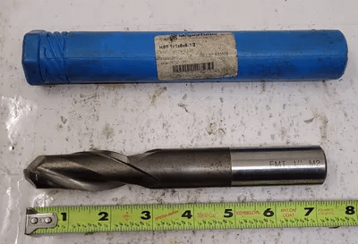NIAGARA CUTTER N33908 HSS BALL NOSE END MILL, 1" DIA, 7.25" OAL - MACHINE TOOLING