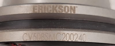 ERICKSON CAT50 SHELL MILL HOLDER, 4” PROJECTION, 8.25” OVERALL LENGTH - MACHINE TOOLING