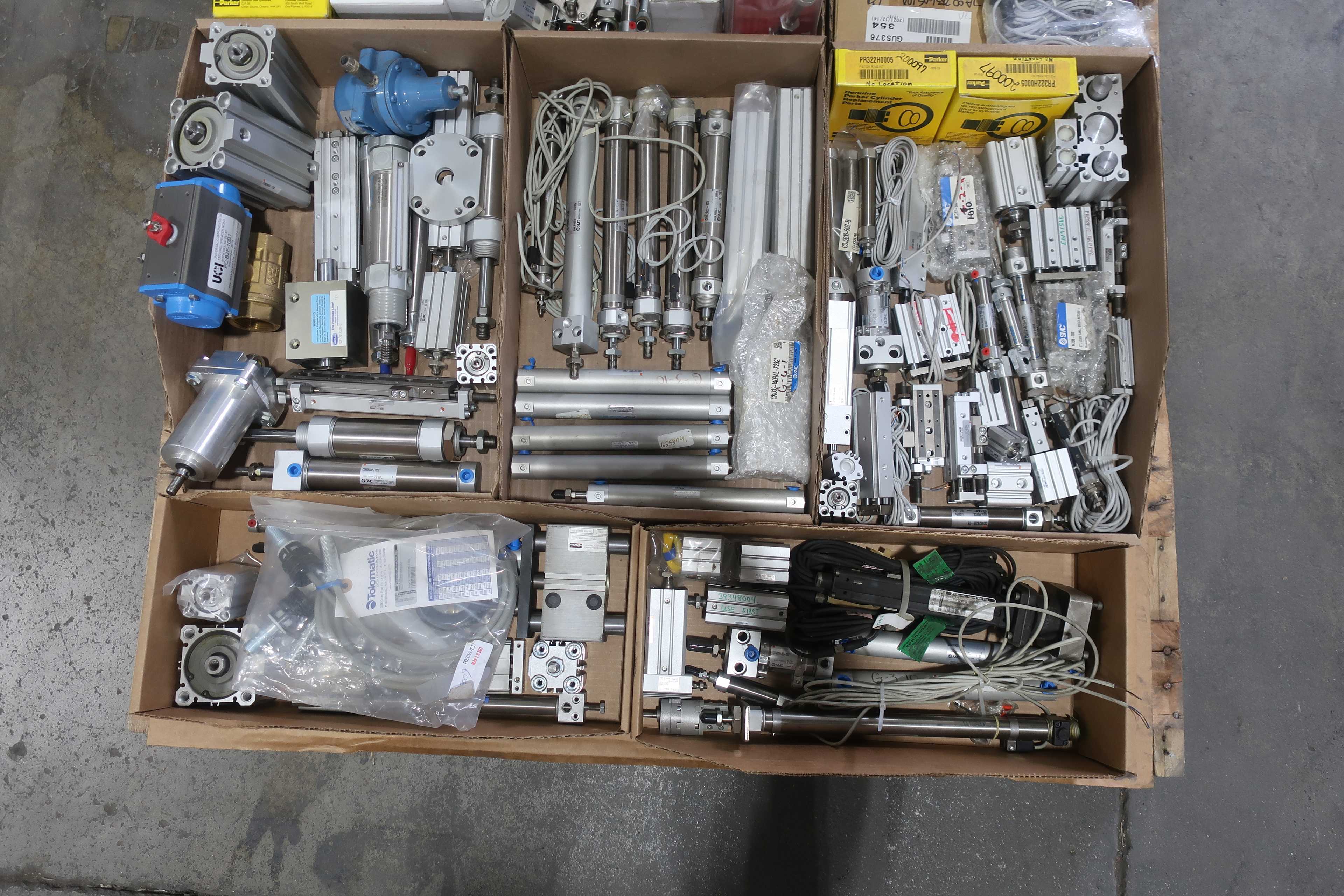 SKU 1738720 - 3 PALLETS OF ASSORTED PNEUMATIC - PNEUMATIC PARTS