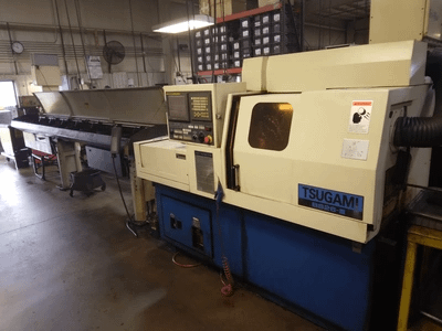 TSUGAMI BS26-III CNC SWISS SCREW MACHINE, 1" CAPACITY, 7-AXIS, C-AXIS, FANUC 18I-TB - CNC MACHINING CENTERS