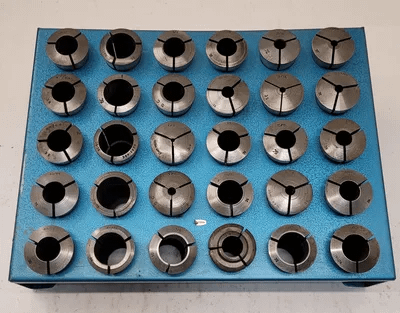 5C COLLET SET (30 PIECES) - VARIOUS SIZES & BRANDS (HARDINGE, ROYAL, EMCO) - MACHINE TOOLING