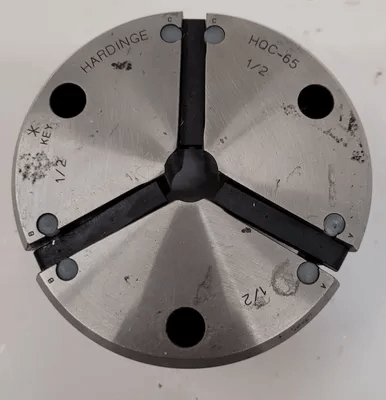 HARDINGE HQC-65 QUICK CHANGE COLLET, SERIES 65, 1/2IN SIZE, 2.25” HEIGHT, NON-SERRATED - MACHINE TOOLING