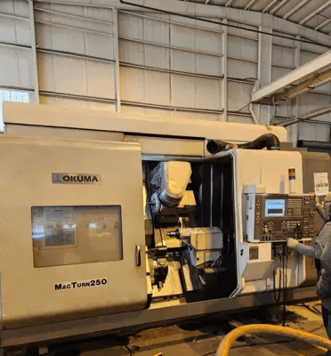 OKUMA MACTURN 250-2S/1000 5-AXIS CNC TURNING CENTER W/LIVE MILLING (3.15" BORE) - CNC LATHES