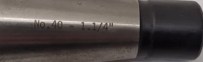 COLLIS SHELL END MILL HOLDER, CAT40 TAPER, 1-1/4" PILOT DIAMETER, NO 40 - MACHINE TOOLING