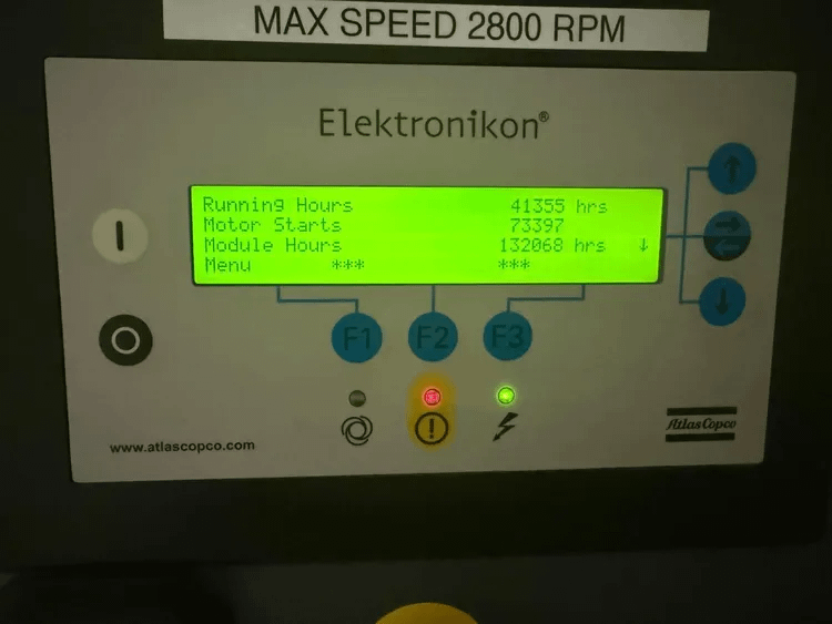 2010 ATLAS COPCO ZT75 VSD ROTARY SCREW AIR COMPRESSOR, 120 HP, 290 CFM, 151 PSIG, 600V - STATIONARY AIR COMPRESSOR