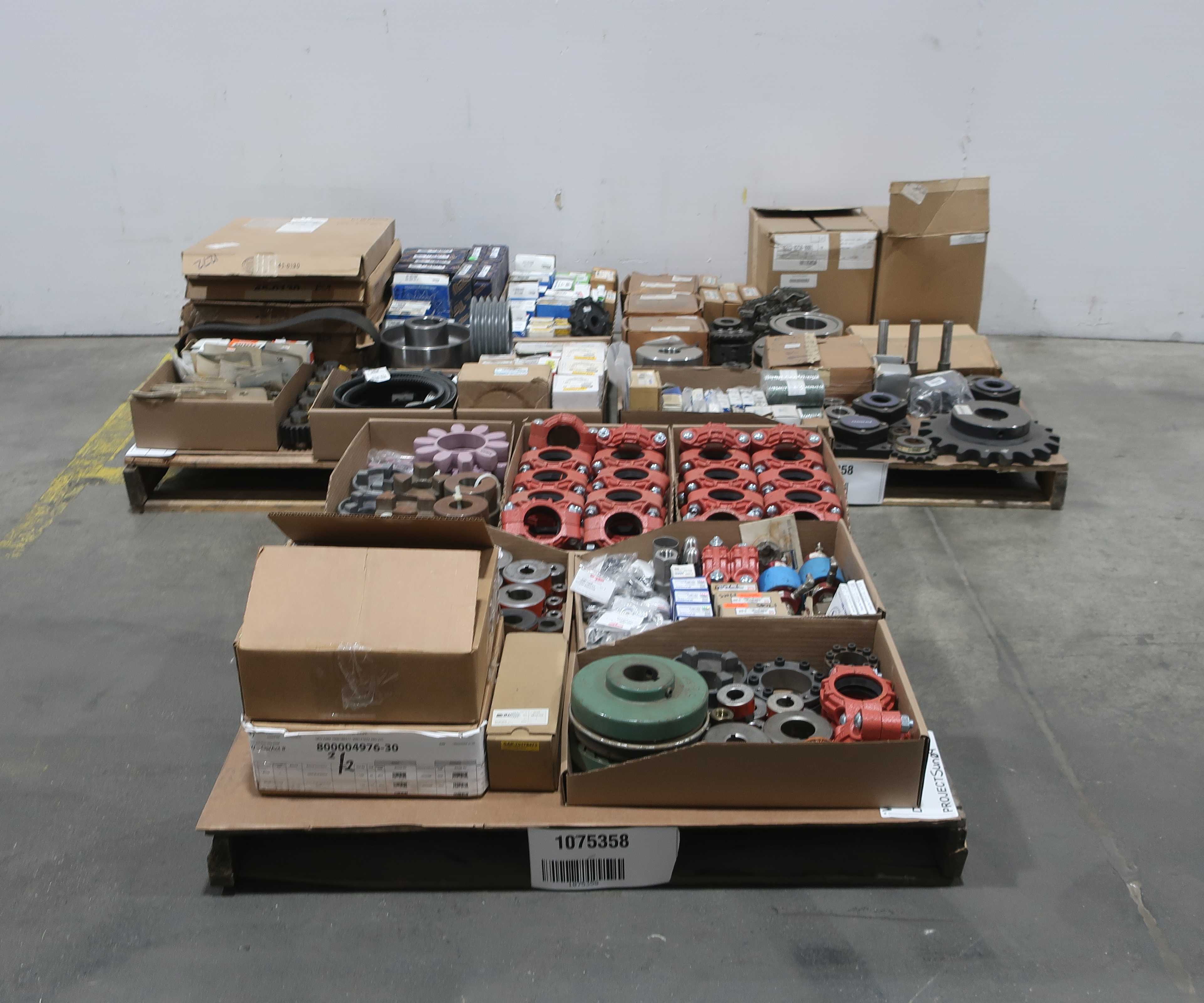 3 PALLETS OF ASSORTED POWER TRANSMISSION - POWER TRANSMISSION