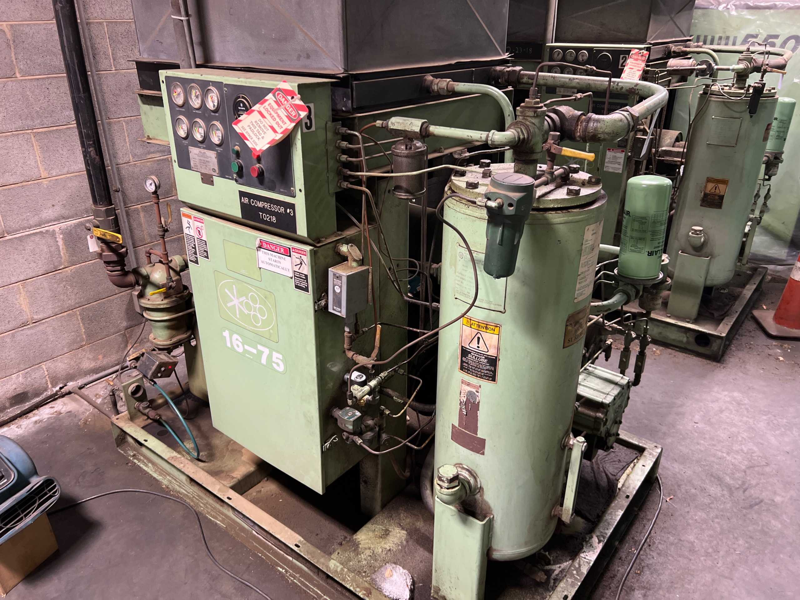 SULLAIR 16BS-75H AC/AC STATIONARY AIR COMPRESSOR - STATIONARY AIR COMPRESSOR