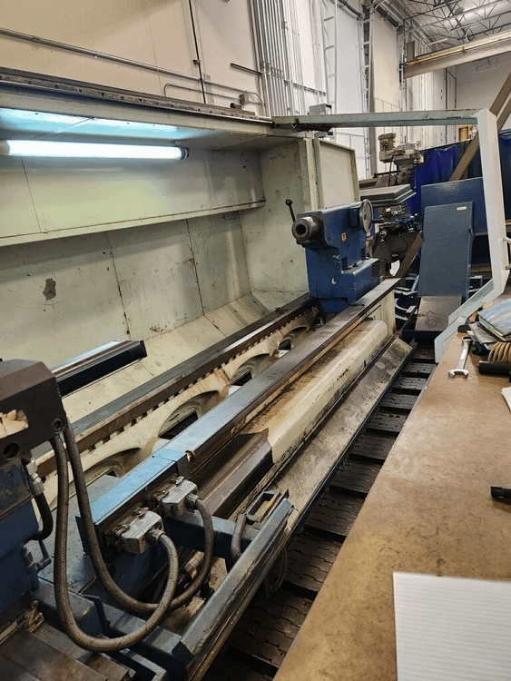 2007 DEAN SMITH & GRACE 4432P X 156 CNC HOLLOW SPINDLE LATHE 44IN SW 156IN DBC 15IN BORE 50HP - CNC LATHES