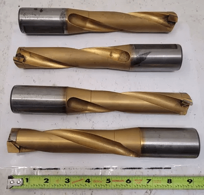 SANDVIK 1-15/64" CARBIDE JOBBER DRILL, 9" OVERALL LENGTH, 2.75" SHANK, 1.5" DIAMETER - MACHINE TOOLING